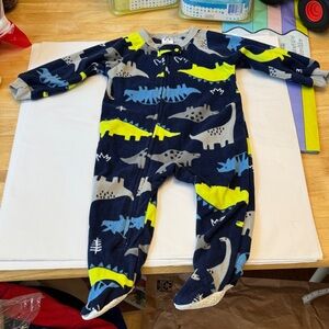 Dinosaur Print Kids One Piece Pajama